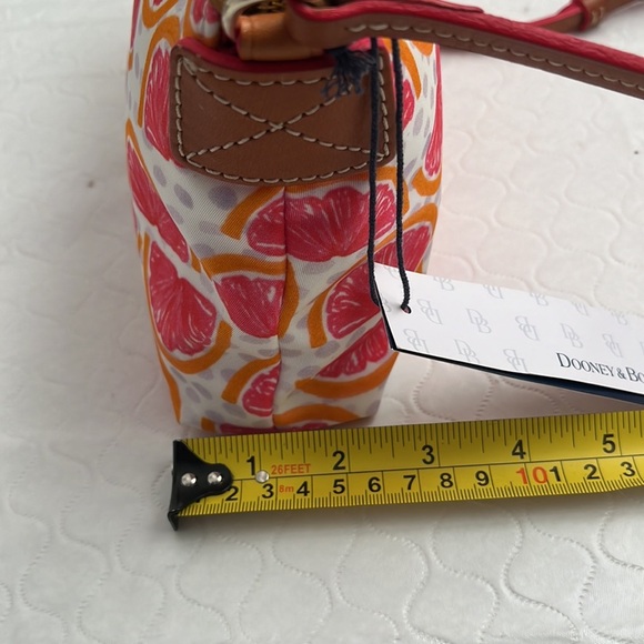 Dooney and Bourke multicolor grapefruit print canvas crossbody bag - Picture 10 of 13